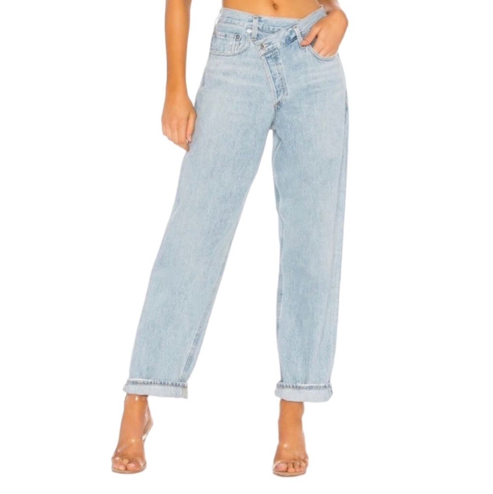 Agolde Criss Cross Upsized Jeans in Suburbia